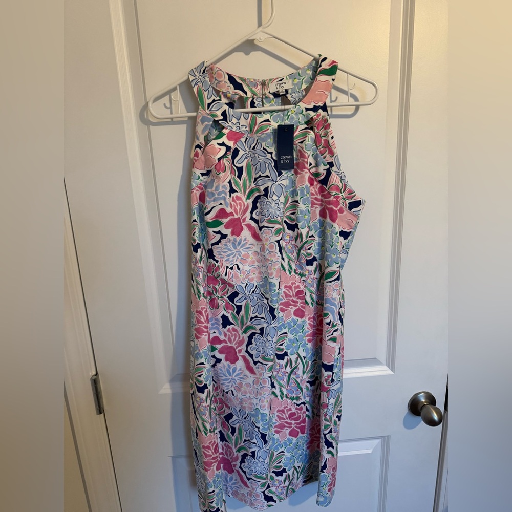 Floral women’s Dress - Pink, Blue, Green